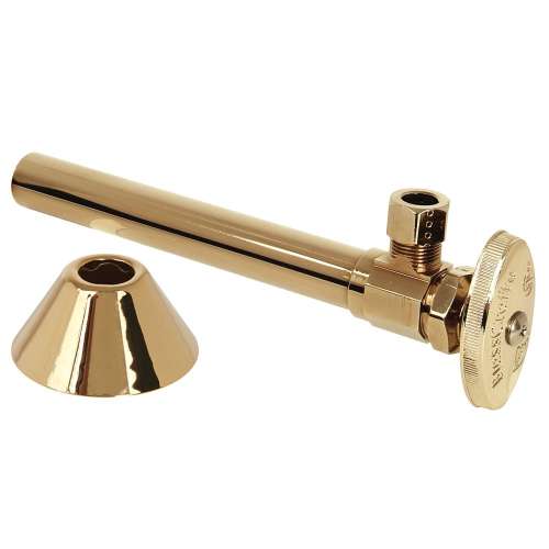 1/2 in. Nom Sweat x 3/8 in. O.D. Comp With Bell Escutcheon - Angle with 5