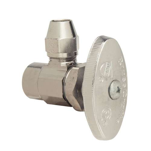 1/2 in. Nom Sweat x 3/8 in. O.D. Flare - Angle Multi-Turn Stop