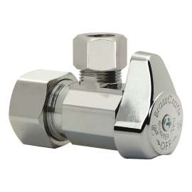 1/2 in. Nom Comp x 1/2 in. O.D. Comp - Angle 1/4 Turn Stop