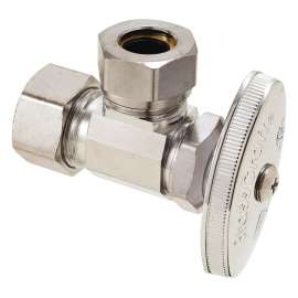 1/2 in. Nom Comp x 7/16 in. & 1/2 in. Slip-Joint - Angle Multi-Turn Stop