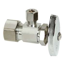 1/2 in. Nom Comp x 1/4 in. O.D. Comp - Angle Multi-Turn Stop