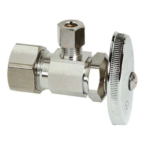 1/2 in. Nom Comp x 1/4 in. O.D. Comp - Angle Multi-Turn Stop