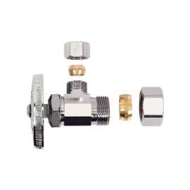 1/2 in. Nom Comp x 3/8 in. O.D. Comp - Angle Multi-Turn Stop