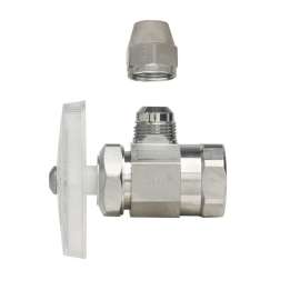 1/2 in. FIP x 3/8 in. O.D. Flare FIP x Flare - Angle Multi-Turn Stop