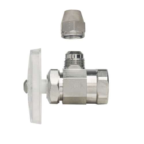 1/2 in. FIP x 3/8 in. O.D. Flare FIP x Flare - Angle Multi-Turn Stop
