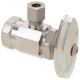 1/2 in. FIP x 1/4 in. O.D. Comp - Angle Multi-Turn Stop