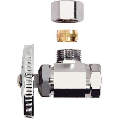 1/2 in. FIP x 1/2 in. O.D. Comp - Angle Multi-Turn Stop