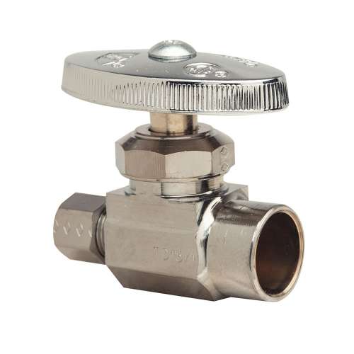 1/2 in. Nom Sweat x 1/4 in. O.D. Comp - Straight Multi-Turn Stop