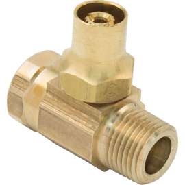 1/2 in. FIP x 1/2 in. MIP Integral Shut-Off - with Lock Shield Screwdriver Slot - Straight Multi-Turn Stop