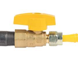 3/8 in. OD Flare x 1/2 in. FIP Gas Ball Valve