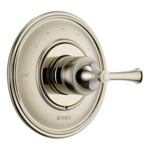 Temperature Control Shower Trim in Polished Nickel