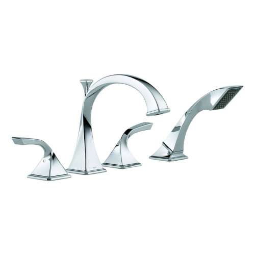 Roman Tub Trim With Hand Shower in Polished Chrome