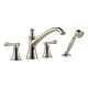 Baliza T67405-PNLHP Less Handles Roman Tub Trim With Hand Shower in Polished Nickel