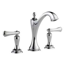 Charlotte 65385LF-PCLHP Less Handles Widespread Lavatory Faucet in Polished Chrome