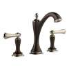 Less Handles Widespread Lavatory Faucet in Polished Nickel/Cocoa Bronze