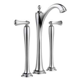 Charlotte 65485LF-PCLHP Less Handles Widespread Vessel Faucet in Polished Chrome
