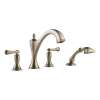 Charlotte T67485-BNLHP Less Handles Roman Tub Trim With Hand Shower in Brushed Nickel
