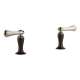 Charlotte HL5385-PNCO Handle Kit in Polished Nickel/Cocoa Bronze