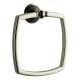 Towel Ring in Polished Nickel/Cocoa Bronze