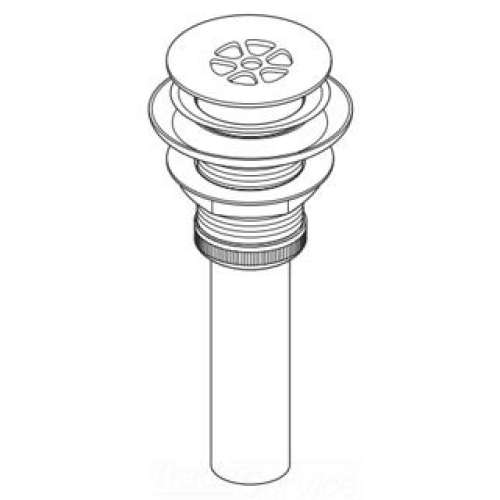 Grid Strainer Drain Assembly With Less Overflow Hole