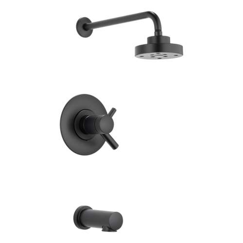 T60475-BL Jason Wu Thermostatic Tub and Shower Trim in Matte Black