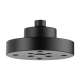 Odin 87375-BL Single Function Raincan Shower Head in Matte Black