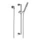 Hand Shower Includes Slide Bar, Hose, Wall Supply, and H2Okinetic Technology in Polished Chrome