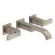 Less Handles Wall Mount Vessel Faucet in Brushed Nickel