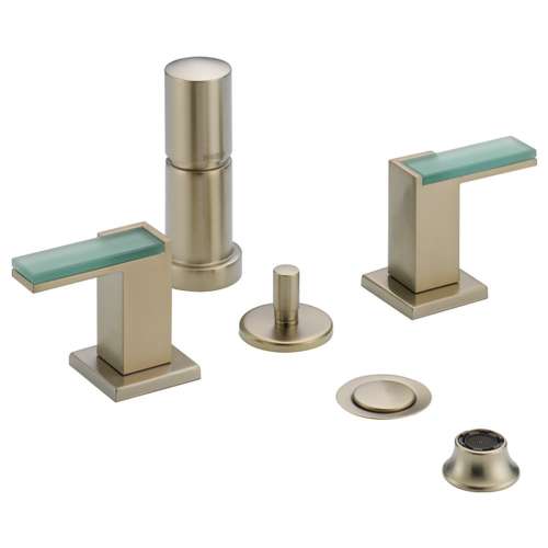 Bidet Faucet Less Handles in Brushed Nickel Finish