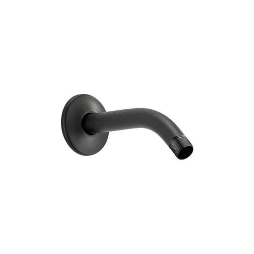 7in Shower Arm with Flange in Black