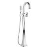 Single Handle Freestanding Tub Filler Trim in Polished Chrome