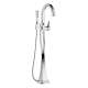 Single Handle Freestanding Tub Filler Trim in Polished Chrome