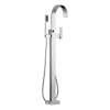 Siderna T70180-PC Single Handle Freestanding Tub Filler Trim in Polished Chrome