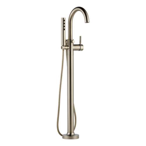 Odin T70175-BN Single Handle Freestanding Tub Filler Trim in Brushed Nickel