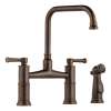 Deck Mounted Kitchen Faucet in Venetian Bronze