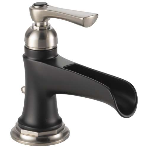 Rook 65061LF-NKBL Single Handle Single Hole Lavatory Faucet in Luxe Nickel/Matte Black Finish, 1.5gpm Flow Rate