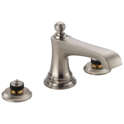 65360LF-NKLHP Rook Widespread Lavatory Faucet Less Handles in Luxe Nickel Finish, 1.5gpm Flow Rate