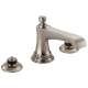 65360LF-NKLHP Rook Widespread Lavatory Faucet Less Handles in Luxe Nickel Finish, 1.5gpm Flow Rate