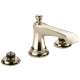 Rook 65360LF-PNLHP Widespread Lavatory Faucet Less Handles in Polished Nickel Finish, 1.5gpm Flow Rate