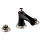 Rook 65361LF-NKBLLHP Widespread Lavatory Faucet Less Handles in Luxe Nickel/Matte Black Finish, 1.5gpm Flow Rate