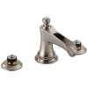 Rook 65361LF-NKLHP Widespread Lavatory Faucet Less Handles in Luxe Nickel Finish, 1.5gpm Flow Rate