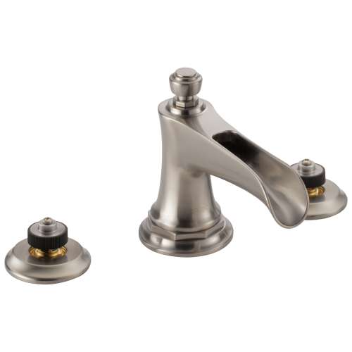 Rook 65361LF-NKLHP Widespread Lavatory Faucet Less Handles in Luxe Nickel Finish, 1.5gpm Flow Rate