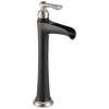 Single Handle Vessel Lavatory Faucet in Luxe Nickel/Matte Black Finish, 1.5gpm Flow Rate