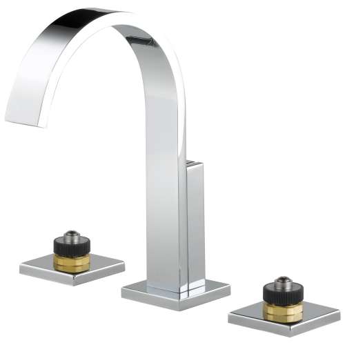 Siderna 65380LF-PCLHP-ECO Widespread Lavatory Faucet Less Handles in Chrome Finish, 1.2gpm Flow Rate