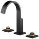 Widespread Lavatory Faucet Less Handles in Matte Black Finish, 1.2gpm Flow Rate