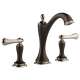 Widespread Lavatory Faucet Less Handles in Cocoa Bronze/Polished Nickel Finish, 1.2gpm Flow Rate