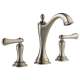Charlotte 65385LF-BNLHP-ECO Widespread Lavatory Faucet Less Handles in Brushed Nickel Finish, 1.2gpm Flow Rate
