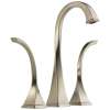 Two Handle Widespread Vessel Lavatory Faucet in Brushed Nickel Finish, 1.2gpm Flow Rate