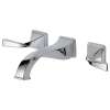 Two Handle Wall-Mount Lavatory Faucet in Chrome Finish, 1.2gpm Flow Rate