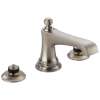 65360LF-NKLHP-ECO Rook Widespread Lavatory Faucet Less Handles in Luxe Nickel Finish, 1.2gpm Flow Rate